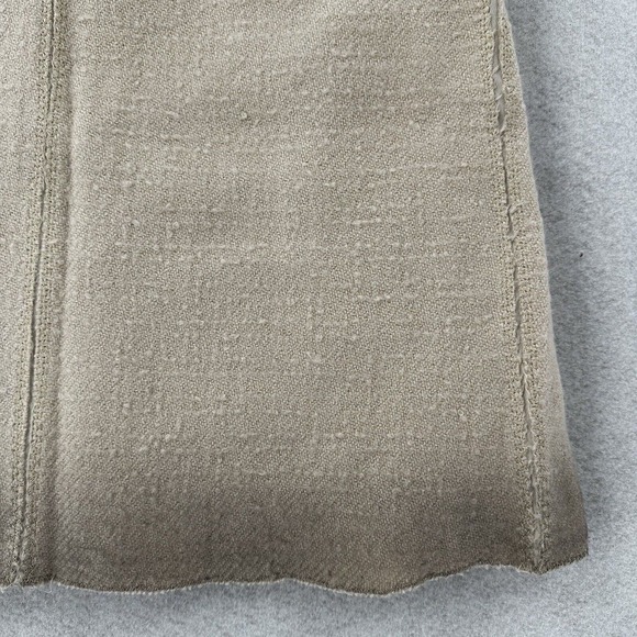 Bottega Veneta Skirt Size 38 (US2) Beige Tan A-Line Pleated Wool Hemp Ombre - Picture 7 of 14